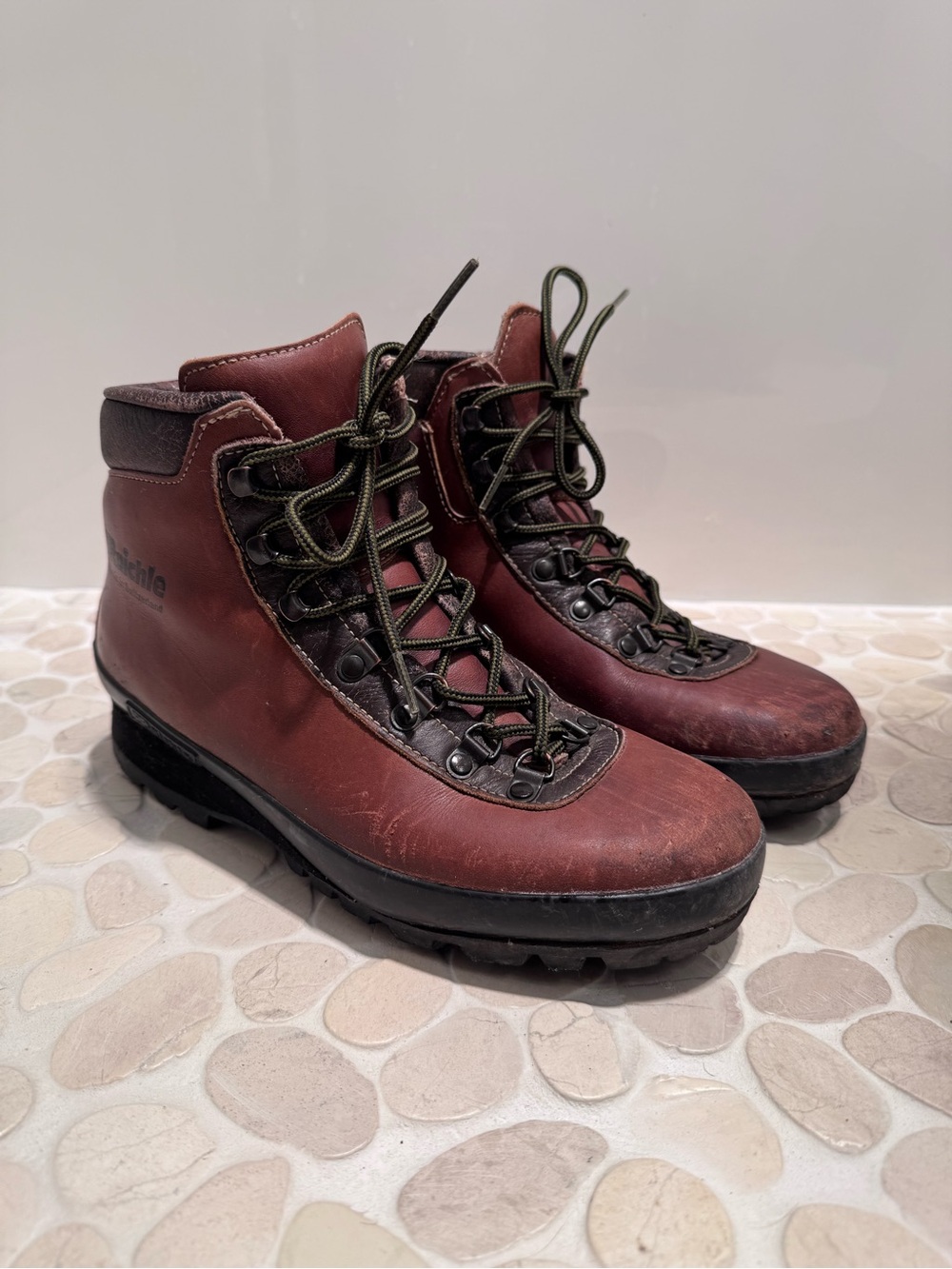 Women’s Swiss Leather Hiking Boots - 7.5/8